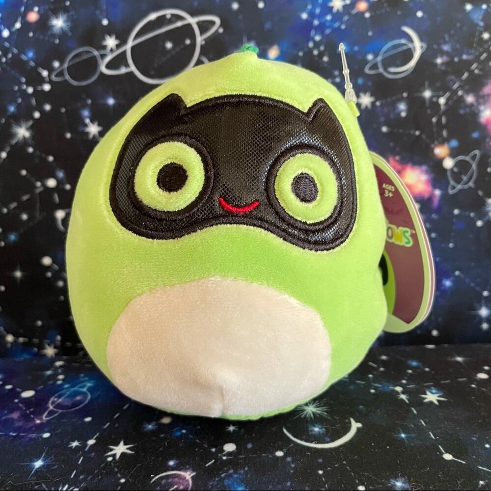 Squishmallows 4.5” Danny the Masked Dinosaur Mini Halloween Stuffed Animal Plush